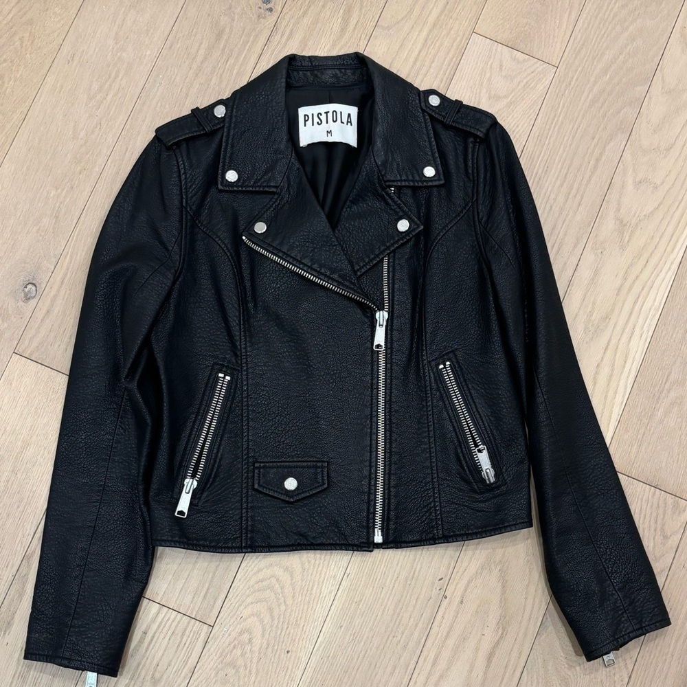 Pistola Black Women's Leather Jacket